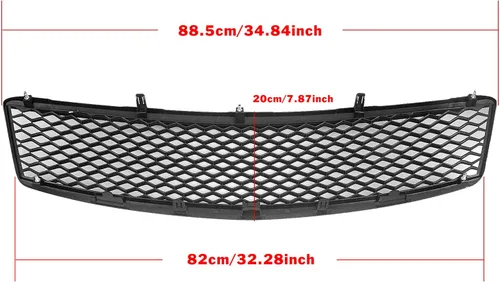 Vista 5 de Parachoques delantero parrilla parrilla cubierta para Infiniti G G35 G37 2007-2009 2008 Sedan