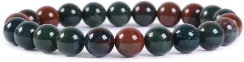Vista 27 de Brazalete Justinstones de piedras semipreciosas, gemas de 8 mm, redondas, elástico, de 7 pulgadas, unisex Ojo de tigre azul de grado A