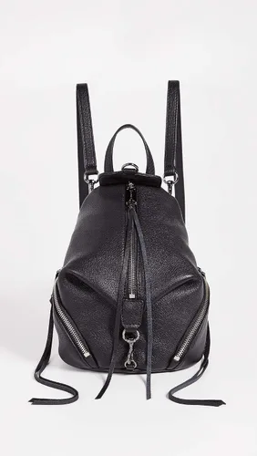 Vista 2 de Rebecca Minkoff Mini mochila Julian Backback para mujer, NegroPlomizo