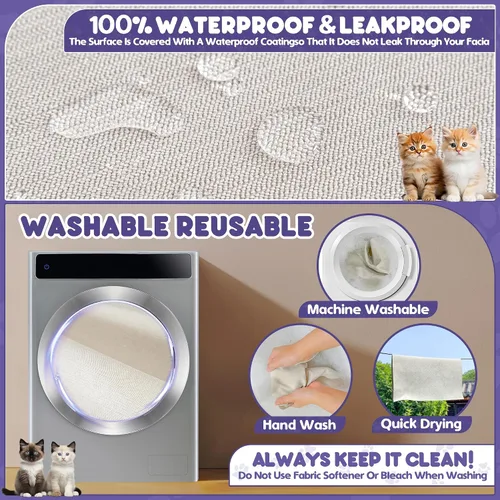 Vista 6 de Protector de muebles contra arañazos para gatos, antideslizante, impermeable, para mantener alejados a los gatos, protectores de sofá aptos