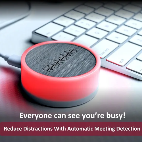 Vista 5 de MuteMe - Botón de silencio táctil capacitivo iluminado para Zoom, Teams, Google Meet y más (¡Como se vio en Shark Tank)! Se requiere software