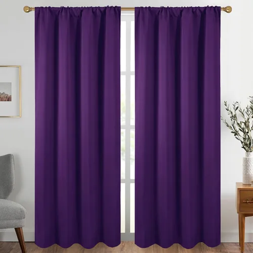 Vista 52 de Diraysid Cortinas opacas beige para dormitorio y sala de estar, cortinas con aislamiento térmico para oscurecer la habitación, 42 x 63 pulgadas, 2