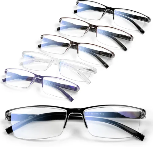 Vista 10 de Gaoye Executive Style Reading Glasses Men - Durable Readers with Blue Light Filtering- Comfortable Fit with TR90 Frames