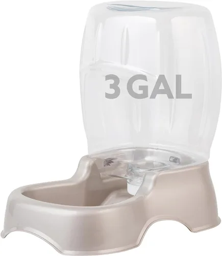 Vista 15 de Petmate Pet Cafe Dispensador de agua por gravedad para gatos y perros, cuenco de agua para gatos y perros, fabricado en Estados Unidos, 0.75 AZUL