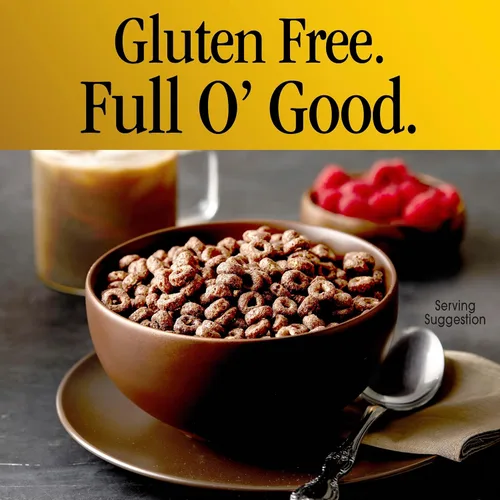 Vista 5 de Chocolate Cheerios, Cereal de desayuno sin gluten saludable para el corazón, hecho con avena integral, 11 onzas