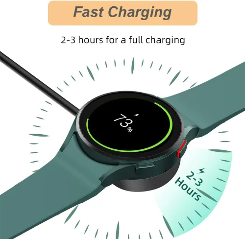 Vista 4 de Cargador para Samsung Galaxy Watch 7/6/5/Ultra (USB-C) (3.3ft/1m)