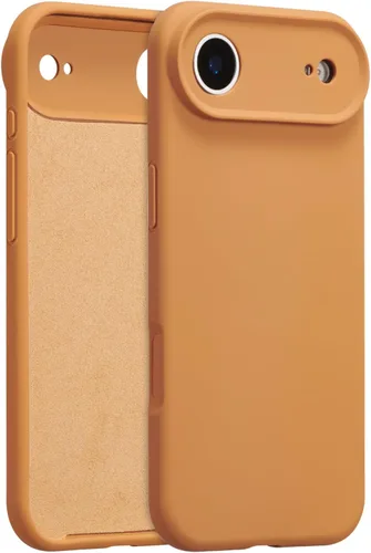 Vista 90 de Funda de silicona para iPhone Air, con [protección completa de la cámara] [forro de microfibra suave antiarañazos], funda de silicona líquida ultra