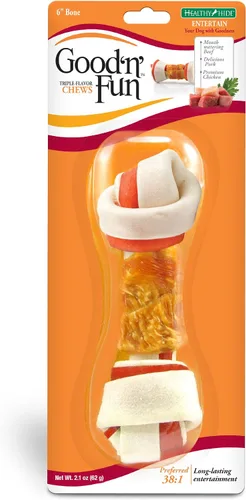 Vista 11 de Good 'n' Fun - Golosina para perros de larga duración con proteína real