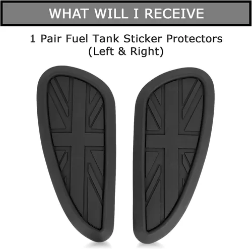 Vista 5 de Protector de depósito de combustible para Bonneville T100 T120 – Rodilleras adhesivas PSLER para depósito de gasolina Scrambler Speed Twin Thruxton
