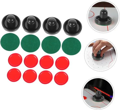 Vista 8 de 2set Ice Hockey Pucks Replacement Accessories for Game Tables Includes Pucks and for Indoor Hockey