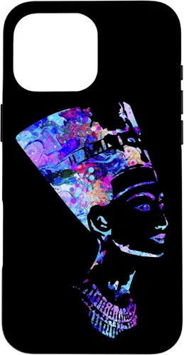 Vista 19 de Funda para iPhone 16 con diseño de reina egipcia Nefertiti