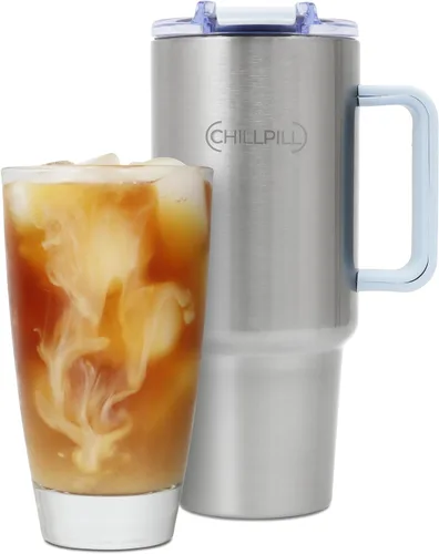 Vista 8 de CHILLPILL GO - Enfriador de café helado, cafetera de acero inoxidable y enfriador de espresso, cafetera fría de enfriamiento rápido, enfriador