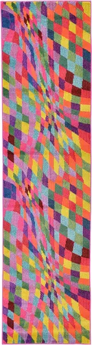 Vista 15 de Unique Loom Estrella Collection - Alfombra geométrica, abstracta, colorida, moderna, ecléctica, 3 pies 3 pulgadas x 5 pies 3 pulgadas, multicolor