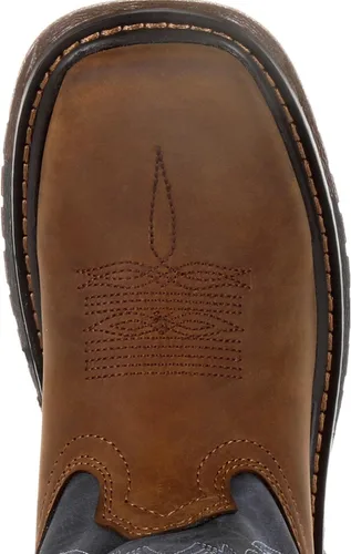 Vista 6 de Rocky Botas Ride FLX Western para niños, Marrón, talla única