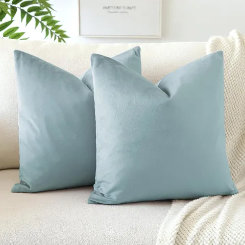 Vista 40 de OTOSTAR - Fundas de almohada decorativas de 16 x 16 pulgadas, fundas de cojín de terciopelo suave, fundas cuadradas para sofá, cama, sofá del hogar