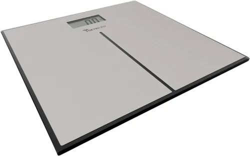 Vista 3 de Detecto D133 Deluxe - Báscula de baño moderna de acero inoxidable, pantalla LCD digital, capacidad de 400 libras