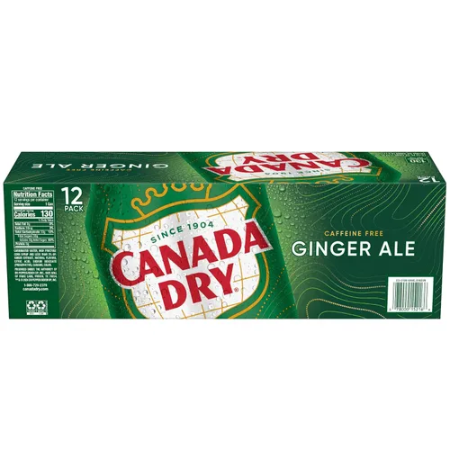 Vista 12 de Canada Dry Ginger Ale Soda, latas de 12 onzas líquidas, paquete de 12