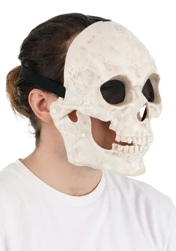 Vista 4 de Máscara de Mascota Calavera Brillante con Mandíbula Movible Multicolor