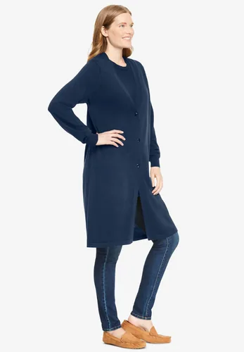 Vista 4 de Woman Within Plumero de algodón perfecto de talla grande para mujer