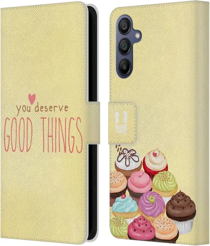 Vista 147 de Head Case Designs Assortment Cupcakes Happiness Leather Wallet Case Compatible with Samsung Galaxy A07 4G Surtido