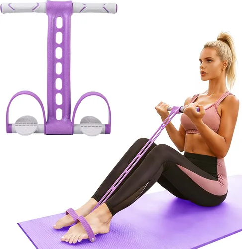 Vista 4 de Banda de resistencia para pedal de yoga, cuerda elástica, equipo de ejercicio para sentarse en casa, gimnasio, brazo, abdominales