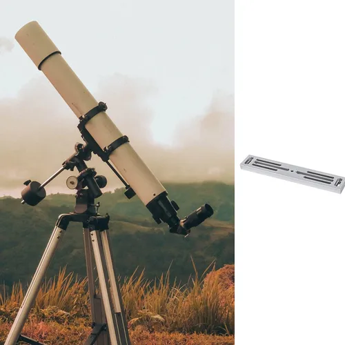 Vista 6 de LIZZOT - Placa de montaje para telescopio de cola de milano de 8.976 in, 9 pulgadas, para trípode ecuatorial, versión larga, binocular/monocular