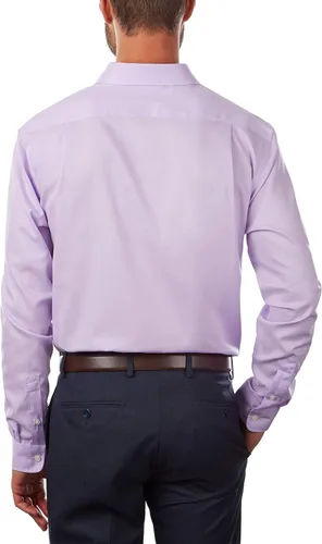 Vista 2 de Tommy Hilfiger - Camisa de vestir para hombre ajustada no necesita plancha