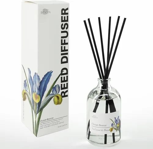 Vista 14 de Juego de Difusor de Aromas con Varillas, Difusor Aromático con Varillas para Fragancias del Hogar, Difusor de Aromas para Decoración de Estanteria
