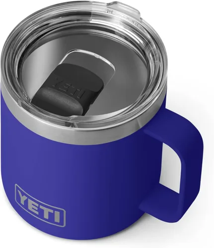 Vista 16 de YETI Rambler - Taza de 14 oz con aislamiento al vacío, de acero inoxidable con tapa MagSlider, color inoxidable Rosa (Bimini Pink)