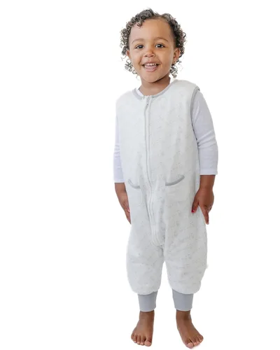 Vista 19 de Dreamsuit Saco de Dormir para Niños Pequeños con Pies – Saco de Dormir Caminante con Piernas, Rayón hecho de Bambú, Verano 0.8 TOG, Cremallera de 2