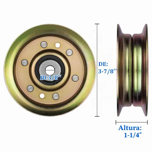 Vista 2 de UP2WIN 532173437 Rodamientos de polea tensora compatibles con tractor de cortacésped Craftsman LT1000 LT2000 con plataforma de 42 pulgadas