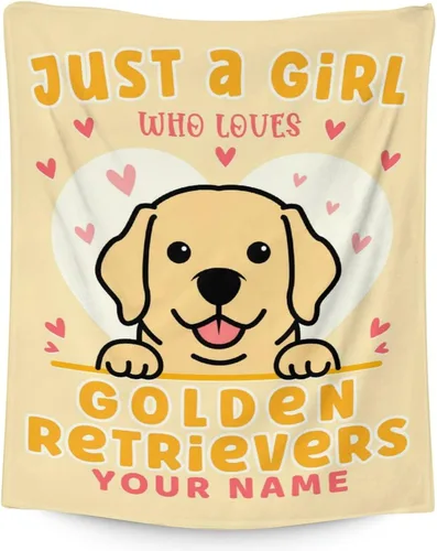 Vista 7 de Golden Retriever - Manta de regalo – 30 x 40 pulgadas, bonita manta de perro para amantes de los perros, niños, niños y niñas, mantas suaves