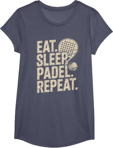 Vista 14 de Camiseta Eat Sleep Padel Repeat Padel Jugador de Tenis