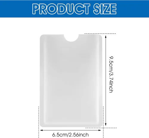 Vista 2 de Ouligay 10 fundas RFID para tarjetas de crédito con bloqueo RFID, fundas RFID para tarjetas de crédito, fundas RFID para tarjetas de crédito, fundas