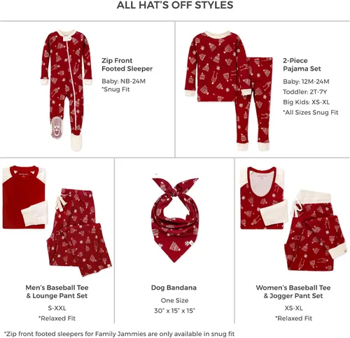 Vista 2 de Burts Bees Baby Pijamas navideños de algodón orgánico a juego para toda la familia