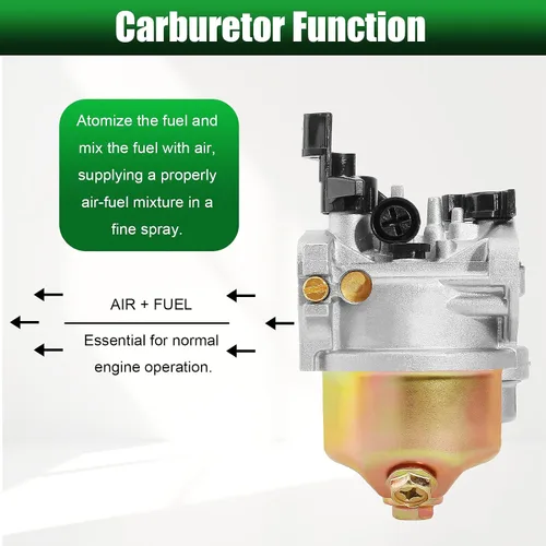 Vista 7 de Carburador + bobina de encendido compatible con GX110 GX120 GX140 GX160 GX168 GX168F GX200 5HP 5.5HP 6.5HP 16100-ZH8-W61 Generador de cortacésped