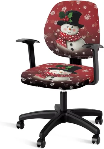 Vista 37 de Funda protectora elástica para silla de oficina con diseño de hongos artísticos, funda giratoria elástica para silla de escritorio, adecuada
