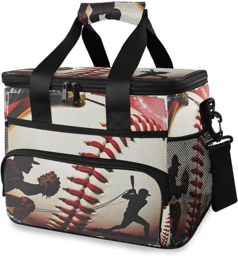 Vista 16 de ALAZA Sugar Skull Floral The Day of Dead - Bolsa de picnic aislada grande para adultos, hombres y mujeres