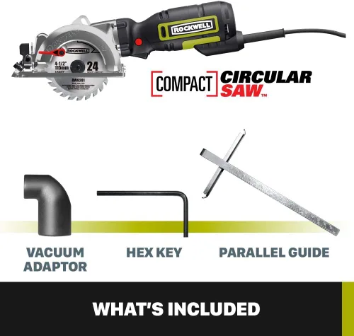 Vista 6 de Rockwell RK3441RK3441 K Kit compacto Sierra Circular.
