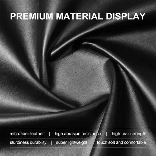 Vista 2 de CASMONAL Fundas de chequera para chequera personal RFID de cuero premium para chequera duplicada (negro), Negro -, Minimalista