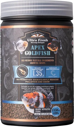 Vista 8 de Ultra Fresh Apex Goldfish Crisps Potenciadores de Color, Alimento para Peces Goldfish con Ingredientes Naturales Premium Potenciadores