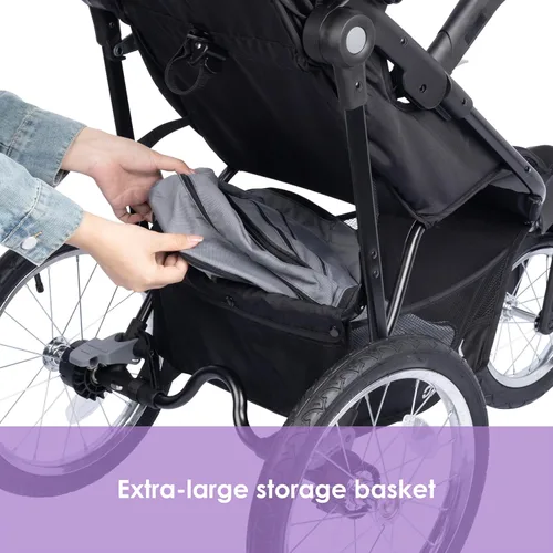 Vista 6 de Baby Trend Journey Jogger, color negro estelar