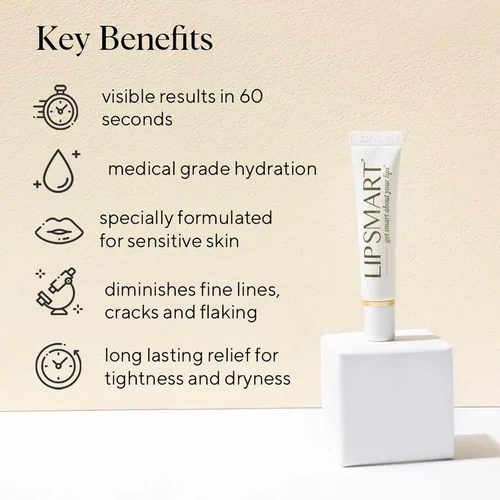 Vista 3 de Humectante y voluminizador LipSmart ultrahidratante tratamiento para labios 0.33 oz