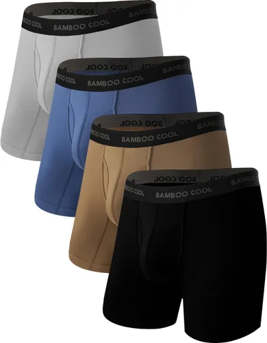 Vista 6 de BAMBOO COOL Men's Cooling Underwear Ultra Soft Breathable Boxer Briefs Pack