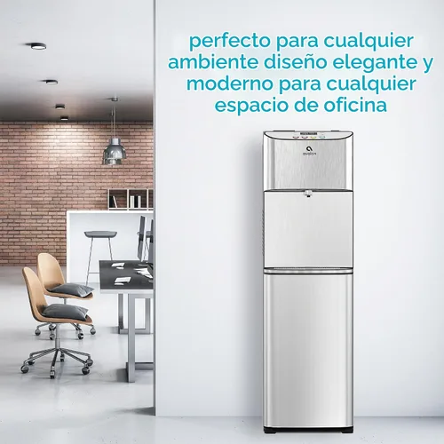 Vista 6 de Avalon Dispensador de agua eléctrico sin botella, 3 temperaturas, reloj digital con control de temperatura, autolimpieza, acero inoxidable