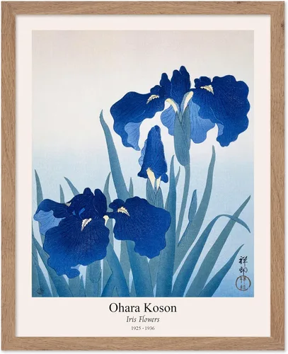 Vista 47 de Poster Master Vintage Ohara Koson Poster - Retro Blooming Lotus Flowers Print - Japanese Art - Flower Illustration - Aesthetic Design - Floral
