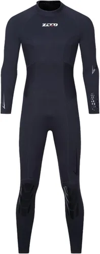 Vista 2 de ZCCO Traje de neopreno de 0.118 pulgadas (0.118 in) de cuerpo completo de manga larga con cremallera en la espalda, traje térmico para deportes
