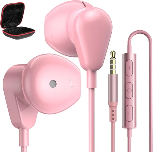Vista 8 de Jelanry Auriculares de 0.1 in con micrófono con cable para computadora Negro