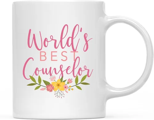 Vista 30 de Andaz Press Taza de café de 11 oz, regalo de broma de la mejor abbuela del mundo, diseño floral, paquete de 1