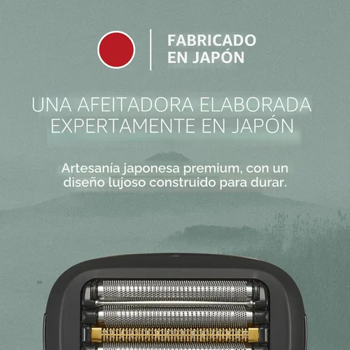 Vista 5 de Afeitadora eléctrica Panasonic ARC5 de tamaño palma, afeitadora de viaje compacta de lujo manual con sistema de corte de 5 cuchillas y carga USB-C